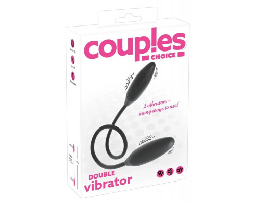 Заказать Черный двойной вибростимулятор Double Vibrator