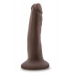 Коричневый фаллоимитатор-реалистик 5 Inch Posable Dildo - 13,9 см.