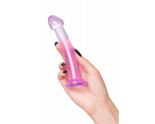 Фиолетовый фаллоимитатор Jelly Dildo S - 15,5 см.