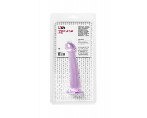 Фиолетовый фаллоимитатор Jelly Dildo S - 15,5 см.