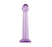 Фиолетовый фаллоимитатор Jelly Dildo M - 18 см.