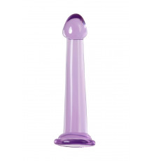 Фиолетовый фаллоимитатор Jelly Dildo M - 18 см.