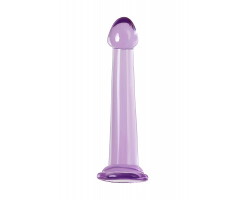 Фиолетовый фаллоимитатор Jelly Dildo M - 18 см.