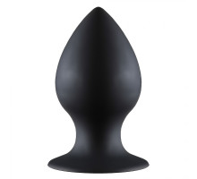 Чёрная анальная пробка Thick Anal Plug Large - 11,5 см.