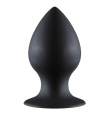 Чёрная анальная пробка Thick Anal Plug Large - 11,5 см.