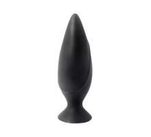 Черная большая анальная пробка Mojo Spades Large Butt Plug - 12 см.