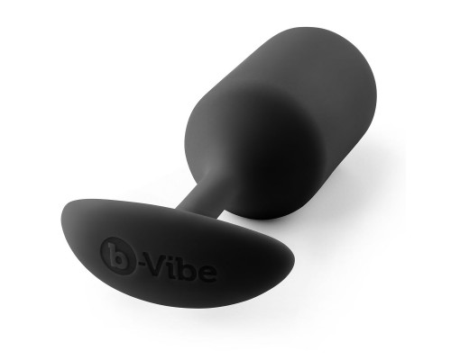 Заказать Чёрная пробка для ношения B-vibe Snug Plug 3 - 12,7 см.