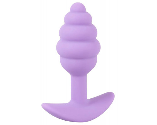 Фиолетовая анальная втулка Mini Butt Plug - 7,5 см.