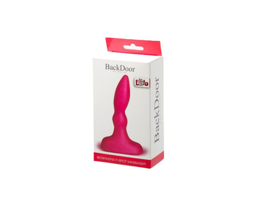 Розовый анальный стимулятор Beginners p-spot massager - 11 см.