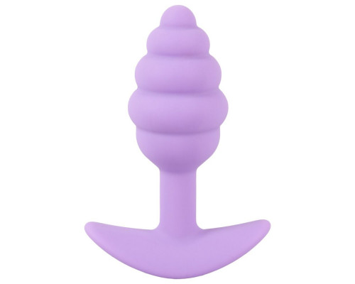 Фиолетовая анальная втулка Mini Butt Plug - 7,5 см.