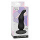 Чёрная анальная пробка Waved Anal Plug Black - 11 см.