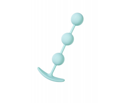 Мятные анальные шарики на сцепке Triplex - 15 см.
