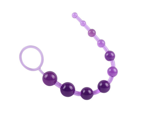 Фиолетовая анальная цепочка Sassy Anal Beads - 26,7 см.