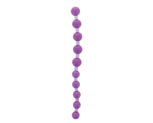 Заказать Фиолетовая анальная цепочка JUMBO JELLY THAI BEADS CARDED LAVENDER - 31,8 см.