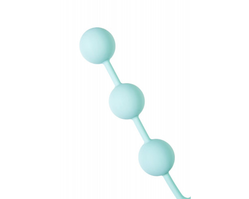 Мятные анальные шарики на сцепке Triplex - 15 см.