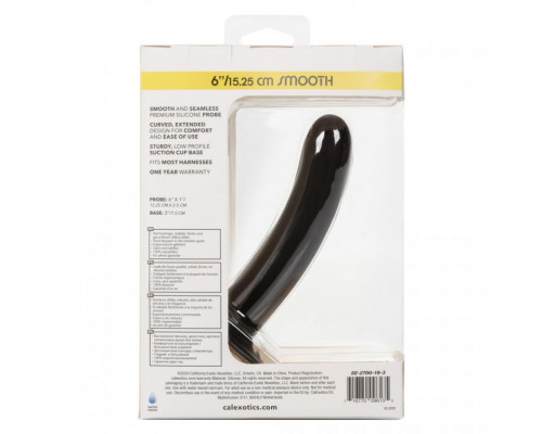 Заказать Черный анальный стимулятор Silicone Smooth Probe - 15,25 см.