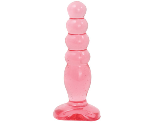 Заказать Розовая анальная пробка Crystal Jellies 5  Anal Delight - 14 см.