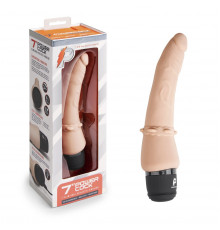 Телесный анальный вибратор 7  Slim Anal Realistic Vibrator - 20 см.