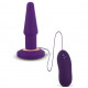 Заказать Фиолетовая анальная вибропробка APEX BUTT PLUG LARGE PURPLE - 15 см.