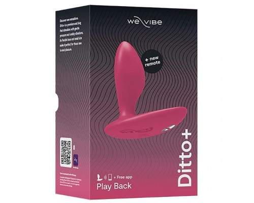 Розовая анальная вибровтулка We-Vibe Ditto+