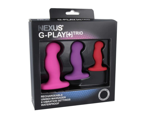 Набор из 3 цветных вибровтулок Nexus G-Play+ Trio