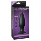 Заказать Чёрная большая анальная вибропробка Large Rechargeable Anal Plug - 13,5 см.