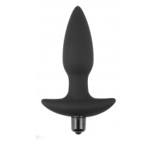 Черная анальная вибропробка Anal Indulgence Collection Fantasy Plug - 14,5 см.