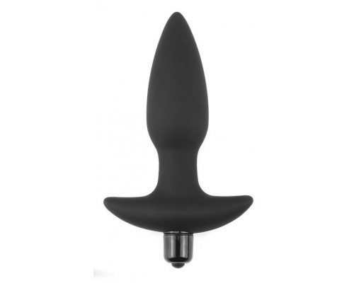 Заказать Черная анальная вибропробка Anal Indulgence Collection Fantasy Plug - 14,5 см.