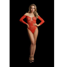 Изящное боди Wonder Rhinestone Bodysuit с длинным рукавом