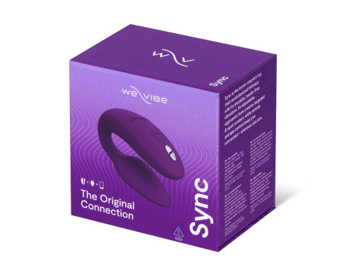 Фиолетовый вибратор для пар We-Vibe Sync 2