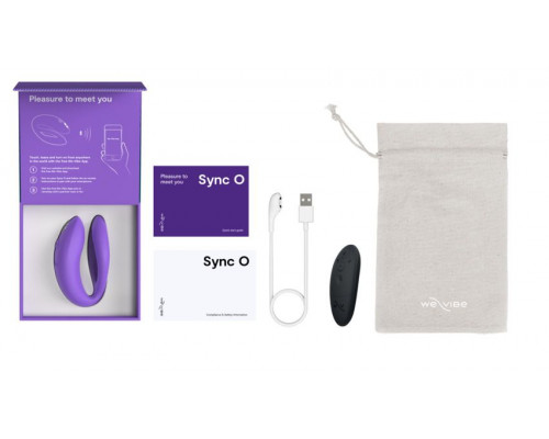 Фиолетовый вибратор для пар We-Vibe Sync O