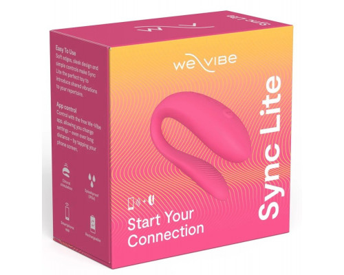 Розовый вибратор для пар We-Vibe Sync Lite