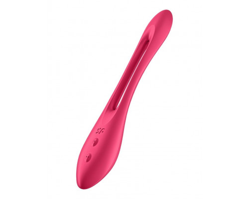 Красный многофункциональный вибратор для пар Satisfyer Elastic Joy