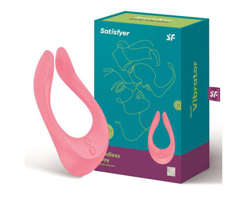 Розовый многофункциональный стимулятор для пар Satisfyer Endless Joy