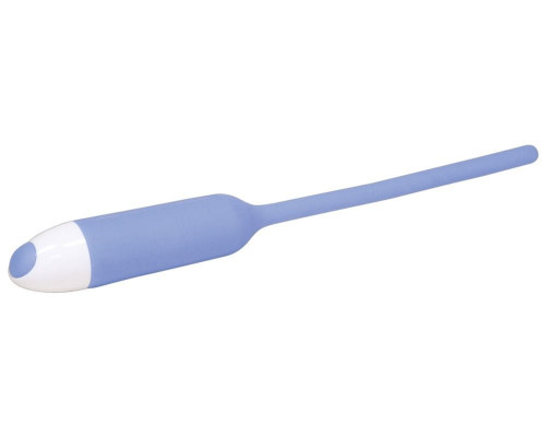 Заказать Голубой вибратор для уретры Dilator Vibe - 19 см.