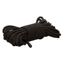 Черная веревка для бондажа BDSM Rope - 10 м.