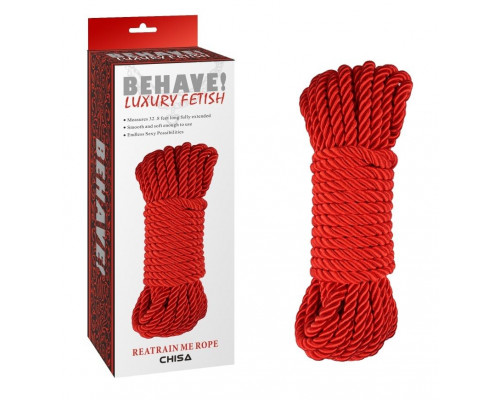 Заказать Красная веревка для шибари Reatrain Me Rope - 10 м.