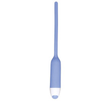 Голубой вибратор для уретры Dilator Vibe - 19 см.