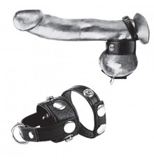 Утяжка для мошонки и пениса Cock Ring With 1  Ball Stretcher And Optional Weight Ring