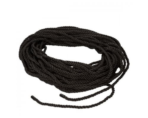 Черная веревка для шибари BDSM Rope - 30 м.