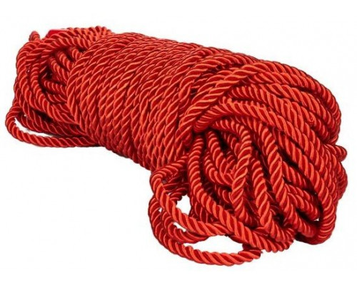 Красная веревка для связывания BDSM Rope - 30 м.