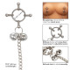 Заказать Металлические зажимы для сосков на цепочке Nipple Grips 4-Point Nipple Press with Bells