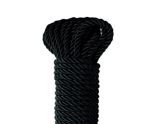 Заказать Черная веревка для фиксации Deluxe Silky Rope - 9,75 м.