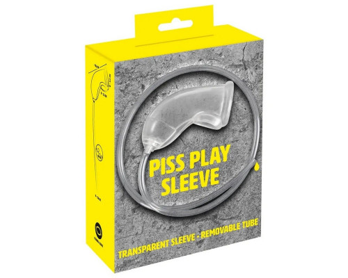 Прозрачная насадка на пенис Piss Play Sleeve для игр с мочеиспусканием