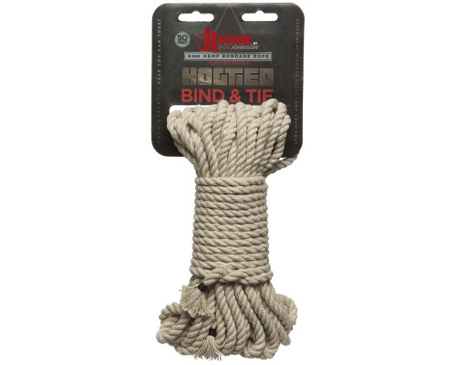 Бондажная пеньковая верёвка Kink Bind   Tie Hemp Bondage Rope 50 Ft - 15 м.