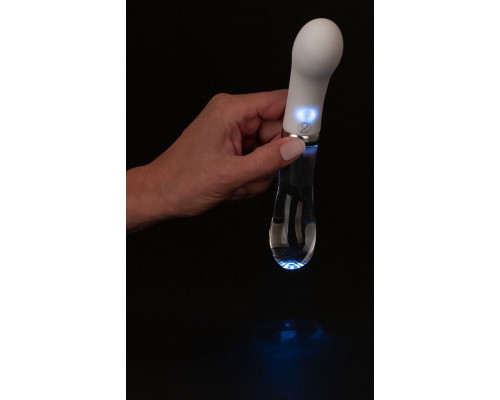 Двусторонний вибратор G-Spot LED - 18 см.