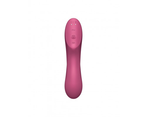 Малиновый вакуум-волновой вибростимулятор Satisfyer Curvy Trinity 3