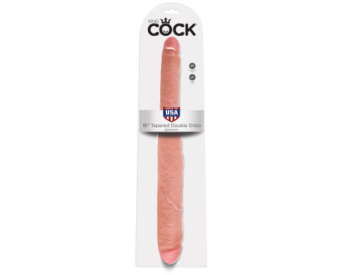 Заказать Двусторонний дилдо 16  Tapered Double Dildo - 40,6 см.