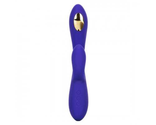 Заказать Фиолетовый вибратор с функцией электростимуляции Intimate E-Stimulator Dual Wand - 21,5 см.