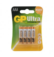 Батарейки алкалиновые GP Ultra Alkaline 24А AАA/LR03 - 4 шт.